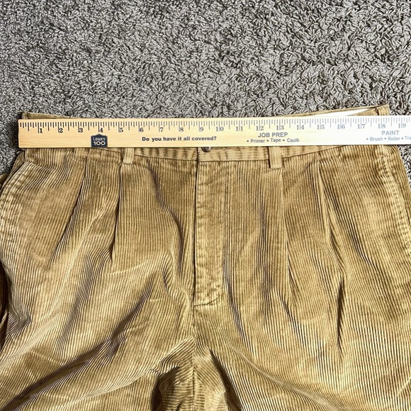 Brooks Brothers Pleated Elliot Corduroy Pants Men's‎ 37x26 - Picture 6 of 6
